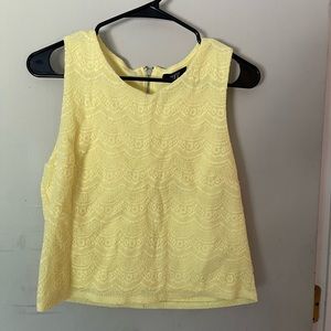 YELLOW floral tank top (MEDIUM)